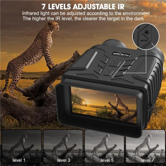 Night Vision Binocular- 4.5'' Large Screen Night Vision Goggles 32GB Memory Card - Picture 5 of 6